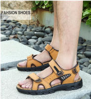 Sandalias De Verano Para Hombre Con Diseño De Playa Hechas a Mano En Cuero Genuino Antideslizantes Y Confortables Zapatos De Moda Para Exterior - details 19