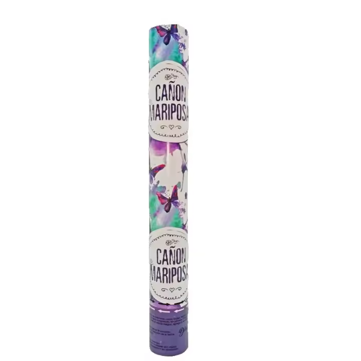 Disok Lote 6 a 30 Cañones Confeti Mariposas Blancas para Bodas Biodegradables 40 CM - Bodas Lanzaconfeti, lanza pétalos - 1