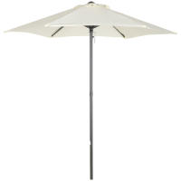 Outsunny Sombrilla de Jardín Ø2x2 m Parasol Mástil de Aluminio con Techo de Ventilación Pestillo de Fijación y Poste Desmontable para Terraza Patio Exterior - details 0