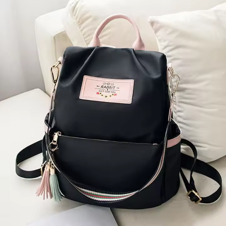 Nueva Mochila De Hombro Para Mujer De Alta Calidad Gran Capacidad De Oxford Saco De Mano Color Túnel Mochila De Mujer - 1