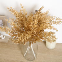 Plantas Artificiales De Maple Dorado Y Eucalipto Decoración De Hogar Para Vaso Falsas Flores De Mimosa Para Boda Y Jardín Accesorios De Adorno De Hojas Plásticas - details 3