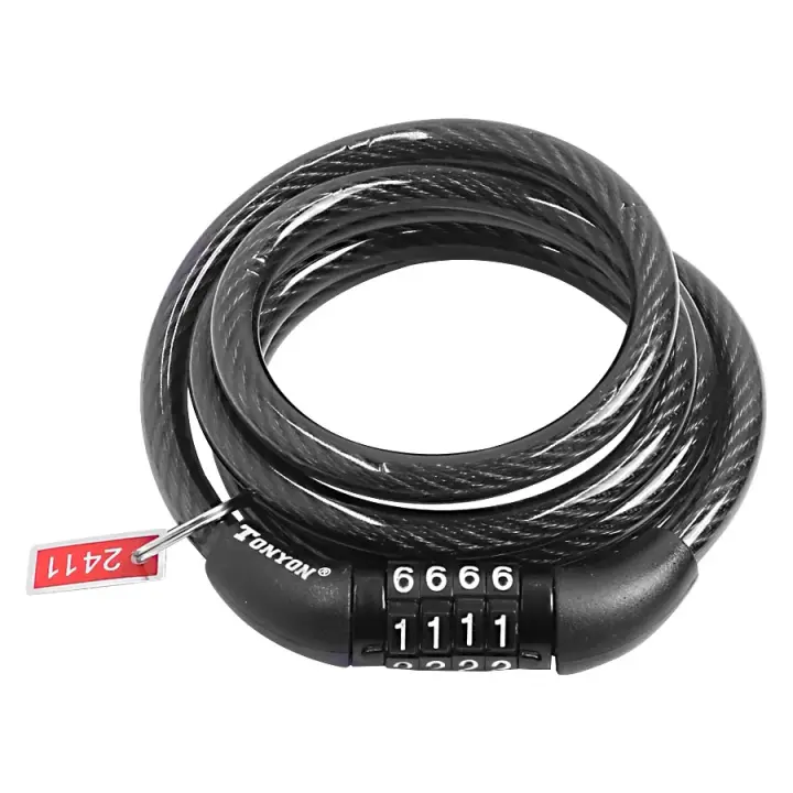 Cable De Seguridad Antirrobo Universal Para Patinete Eléctrico Con Cadena Enrollada Accesorios Para Xiaomi Mijia M365/Ninebot MAX G30 - 1