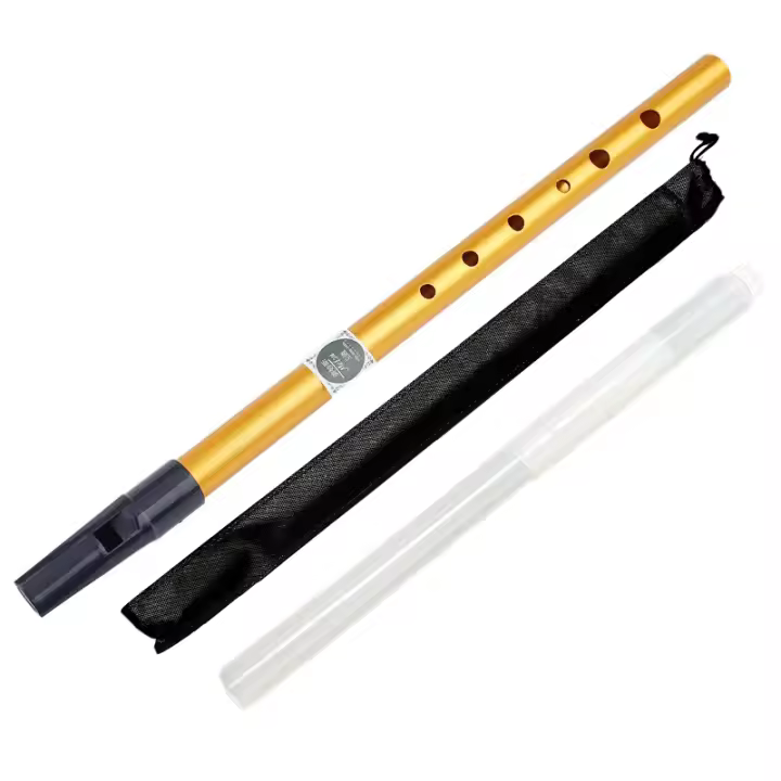 Flauta De Tin C Clásica Irlandesa Instrumento Musical Fácil De Aprender Perfecto Para Principiantes Key of C D Tin Whistle Penny Whistle - 1