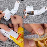 Sellador de Bolsas Portátiles para Alimentadores y Snacks en Color Blanco - Herramienta Práctica para Conservar La Frescura de tus Productos - details 2