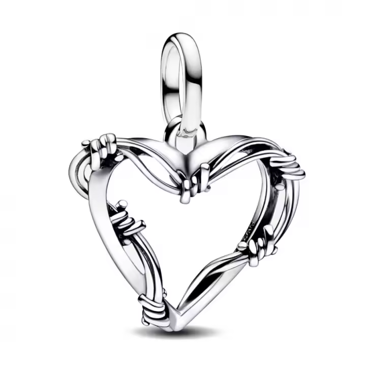 Charm Pandora de Medallón Corazón de Alambre - 1