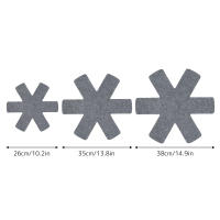 12Pcs Protegedores De Ollas Y Sartenes Divisores De Tamaños No Uniformes Para Cocina Protector De Cocinas Separadores De Utensilios De Cocina - details 5