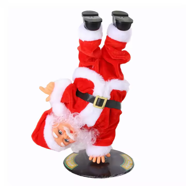 Juguete De Santa Claus Bailando Encantador Con Música Regalo Divertido Para Niños Decoración De Casa Figura Animada Eléctrica Para El Hogar - 1