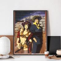 Póster Anime Cowboy Bebop C-Cowboy Estilo Vintage Para Decoración De Pared Habitación Estudio Sin Marco Papel Kraft - details 15