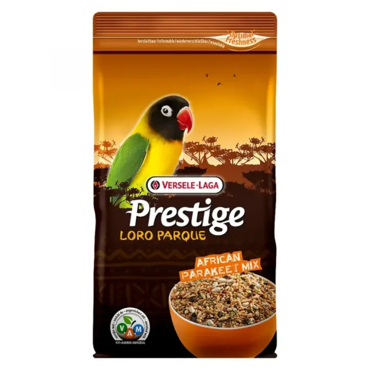 Versele-Laga Prestige Loro Parque African Parakeet Mix 1kg - Comida para Agapornis y Pájaros - 1