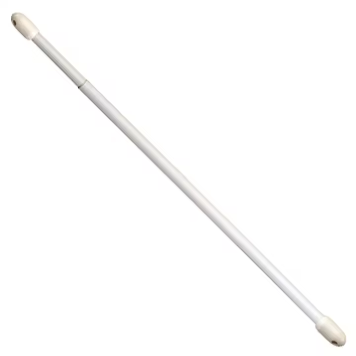 Riel Chyc Portavisillos Extensible Oval Blanco 60-80 Cm (2 Piezas) para Cortinas y Visillos - 1