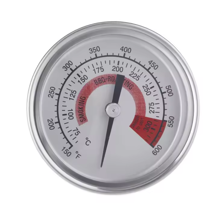 Termómetro de acero inoxidable, termómetro industrial bimetálico 300 grados Celsius, tubería de caldera - 1