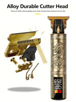 Kit Profesional De Pelacabelos Y Afeitadora Vintage Recargable Para Hombres Set De Peluquería Y Aseo Incluye 3-4 Piezas De Nozzles - details 0