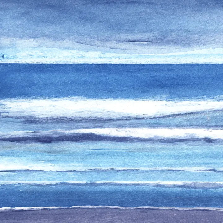 Cuadro decorativo abstracto cuadrado grande “MAREA AZUL”  100x100 110x110 120x120 salon comedor baño marina Lienzo alta calidad Decoración moderna salones  dormitorios azul cian blanco contemporáneo arte moderno Ref  ANA DURAN 070 - 1