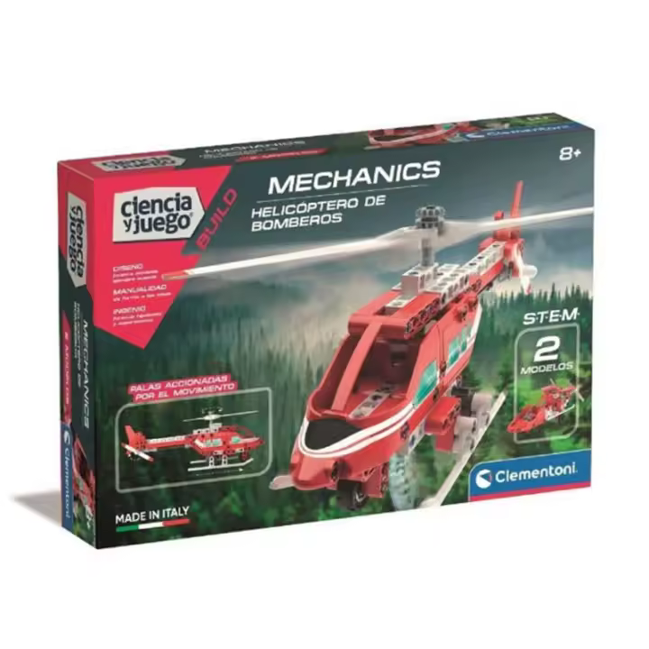 Juego de construcción Helicoptero de bomberos Mechanics con 160 piezas - 1