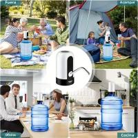 Bomba De Agua Portátil Recargable Por USB Para Botella Con Interruptor De Encendido Y Apagado Dispensador Automático Para Camping - details 5