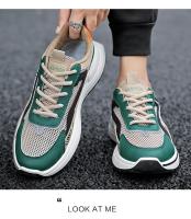 Zapatos De Deporte Para Hombre 2024 Nuevos U Cuero Casual Vulcanizados Transpirables Zapatillas De Caminar Y Correr Plataforma Planas Con Cierre Elástico Material De Suela EVA Talla Verdadera Para Verano - details 13