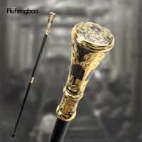 Bastón De Moda Con Manija Redonda De Flores Lujo Dorado Y Negro 93cm Con Punta De Goma Para Fiesta Y Decoración - details 0