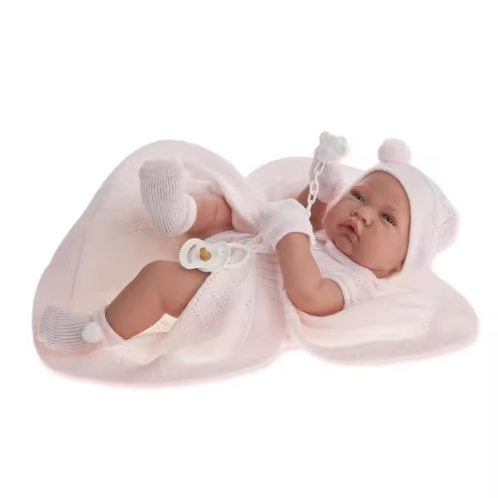 Jugatoys Muñeca Antonio Juan Recién Nacida Con Toquilla 42cm - Producto Oficial - Especial Regalos - Figuras de Fantasía - 1