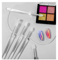 5PCS Cepillo De Silicona Multifuncional Para Maquillaje Y Uñas Herramienta Para Sombra De Ojos Polvo De Uñas Y Brillo De Labios - details 6