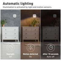 [Paquete de 3] Luz LED Nocturna de pared con sensor de movimiento, sensor de Luz, iluminación interior para habitación de Bebe, Sala de estar, Garaje - details 2