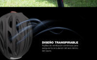 CoolBox Casco para Patinete Eléctrico o Bicicleta con Luces LED Frontal y Trasera. Ligero, Resistente y Transpirable. Talla L - details 3