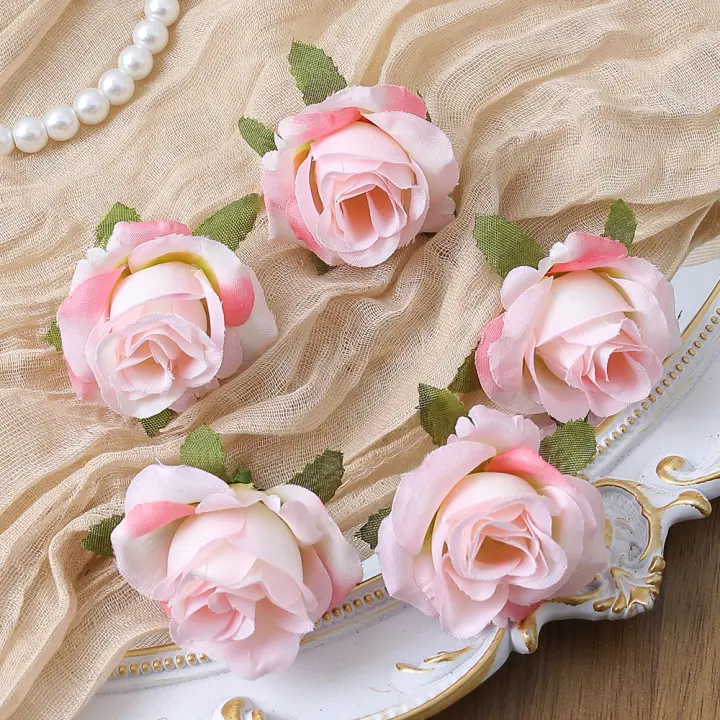 10/20PCS Rosas Artificiales Para Decoración De Casa Boda Fiesta Navidad Jardín Arco De Flores Silken Decoración De Pastel De Cumpleaños - 1