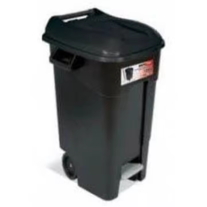 Tayg cubo residuos 120 lt+rue+pedal 600x568x886 negro  443077 - 1