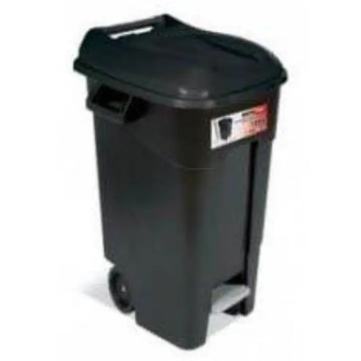 Tayg cubo residuos 120 lt+rue+pedal 600x568x886 negro  443077 - 1