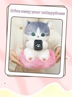 Muñeco De Peluche Suave Y Genuino Mofusand Serie Obrero 21cm Gato Trabajador Delfín Juguete Regalo Para Adultos Y Adolescentes - details 9
