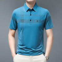 Polera Polo Para Hombre Casual Negocios Corta Resistente Al Arrugas Y Liso Cómoda Transpirable Verano Estilo Clásico Color Sólido - details 2