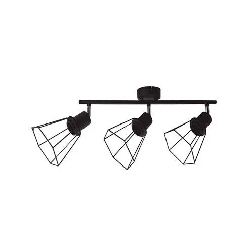 Gsc Evolution Foco de Techo Triple Bhani E27 Negro | Iluminación Moderna y Versátil - 1