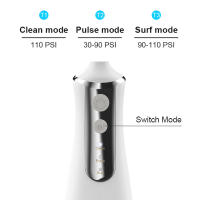 Irrigador Oral USB Recargable Jet De Agua Dental Portátil Limpiador De Dientes Impermeable Con Tanque De Agua De 310ML Para Viajes - details 25