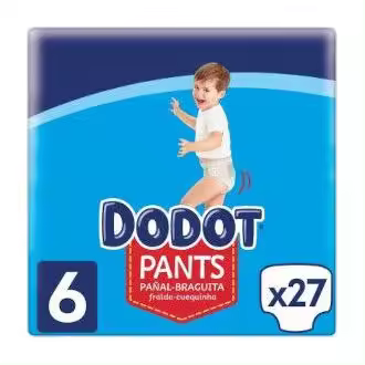 Pañal Infantil Dodot Pants T- 6 +15 Kg 28 U - 1