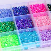 15000pcs De 3mm AB Jelly Rhinestones Resina Lentejuelas Colores Glitter Charms Accesorios Para Decoración De Uñas 3D DIY Strass - details 1