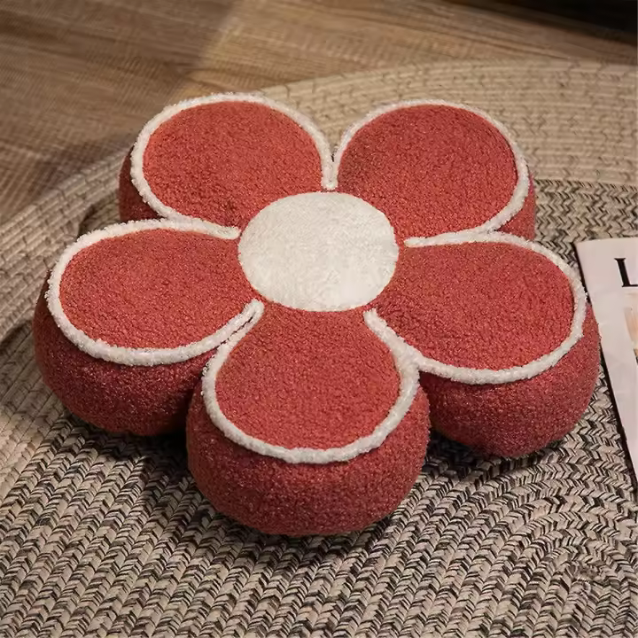 Cojín DE TIRO DE LA Flor de la almohada Flor Cojín Del Piso Lindo Cojín Del Asiento Estética Cojín Del Piso Decorative Almohada de Shooting E - 1