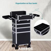 AREBOS 4 en1 Caso de belleza Trolley Maleta Kit de maquillaje Belleza - details 13