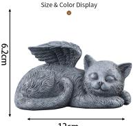 Estatuilla de resina – Lápida conmemorativa para mascotas, figura de ángel para jardín - details 0