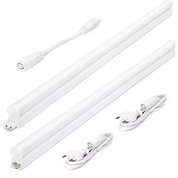 Aigostar Luz Bajo Mueble Cocina con Interruptor 9W 990lm Luz LED Armario, 230V Luz Blanca Fria 6500K, Luces para Vestidor Tira LED Armario 572*23*34mm, 2 pcs - 1