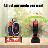 Ventilador Portátil LED De 20000mAh Con Gancho Para Camping Pesca Picnic Emergencias Carga USB Material De Acero Inoxidable - details 8