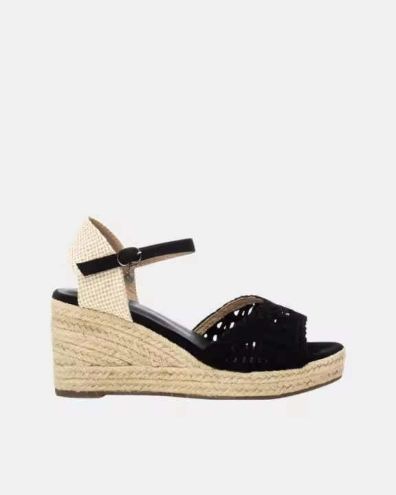 XTI 143975 Sandalias Rafia Mujer Negro - 1