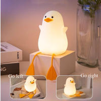 Lámpara Nocturna De LED Squishy Duck Recargable Por USB Para Decoración De Dormitorio Y Jardín De Bebés Y Niños Luz Dimmer De Pato Seagull - details 1