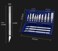 Cuchillo De Grabado De Metal Para Artesanía Y Escultura Herramienta De Corte Preciso Para Papel Y Reparación No Slip DIY Art Hobby - details 13