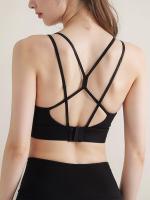 Sujetador Deportivo Para Mujer De Alta Resistencia Y Protección Contra Golpes Con Tirantes Finos Y Espalda Cruzada Para Belleza Y Comodidad Durante El Fitness - details 4