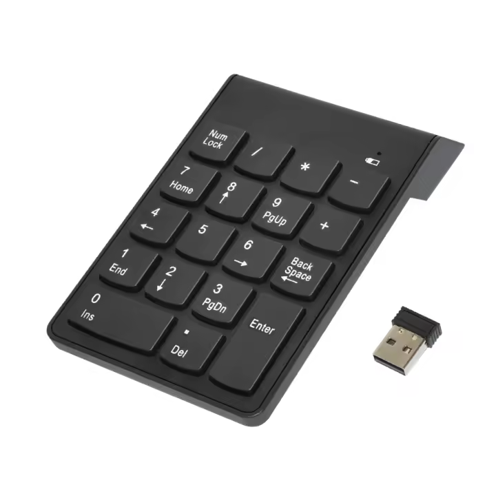 Nuevo Teclado Numérico Mini Inalámbrico USB 2.4G Con 18 Teclas Compatible Con IMac/MacBook Air/Pro Y PC Portátil Deepartner - 1