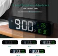 Reloj de cabina LED, Relojes de escritorio Eléctricos con Espejo con fecha, Hora, Pantalla de temp - details 1