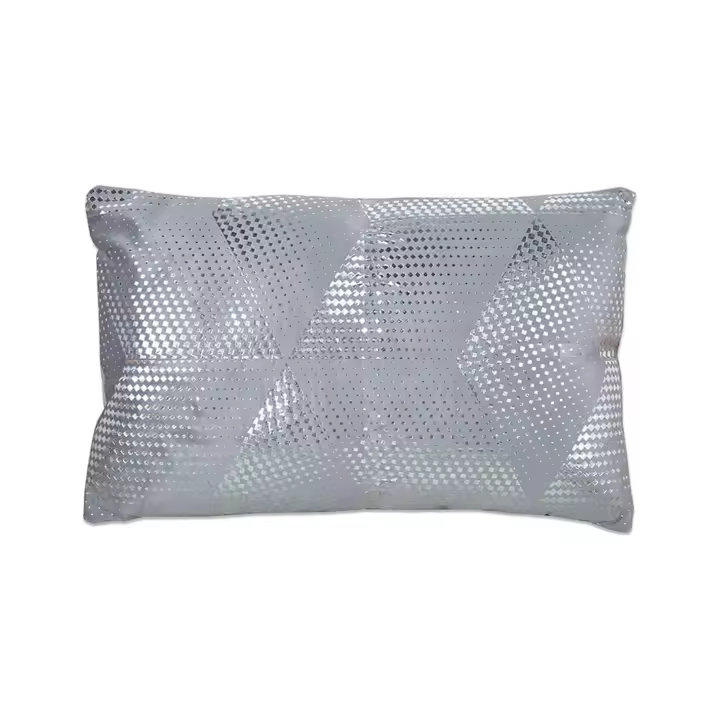 Cojín Gris Geometrico Plateado Bijou 53*33 con Relleno 380 Gr - 1