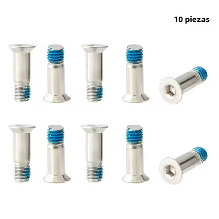 Juego De 10 Tornillos De Acero Inoxidable Para Guía De Cadena Trasera De Bicicleta Compatible Con Shimano Accesorios De Bicicleta - 1