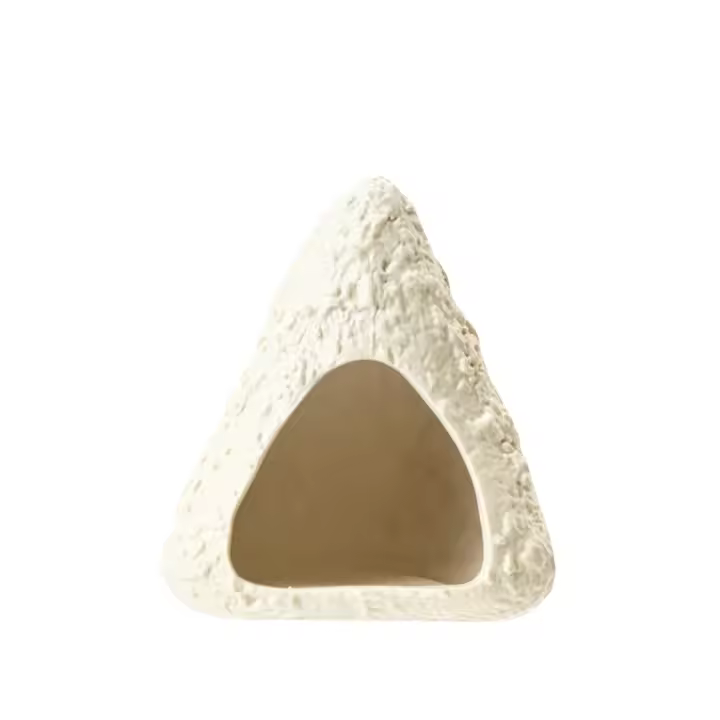 Quemador ceremonial de cerámica: para palo santo, salvia blanca y hierbas. Diseño mini chimenea, decoración de mesa. - 1