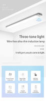 Luz Nocturna Ultra Delgada LED Para Armario Y Cocina Con Sensor De Movimiento Y Tipo-C Luz Sin Cable Para Dormitorio Iluminación De Gabinete - details 0