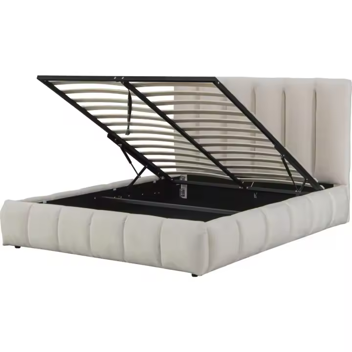 Cama "Annie" con arcón 160 x 200 cm - Beige - 1